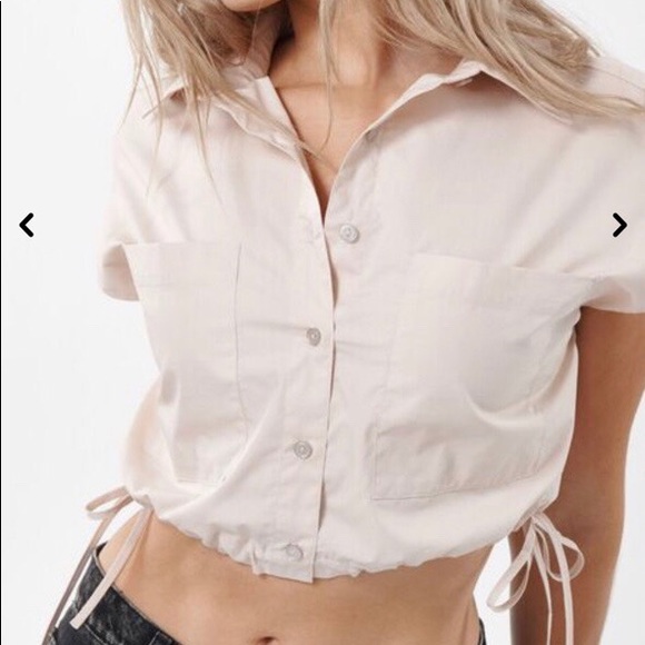 Garage Nude Cinched Blush Shirt (Size XS) - Picture 3 of 4